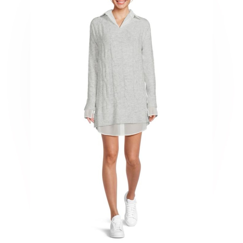 StitchDrop 2-In-1 Sweater Shirt Dress - NWT - Size Large